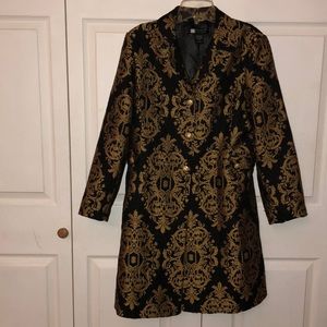 Carole Little brocade duster coat